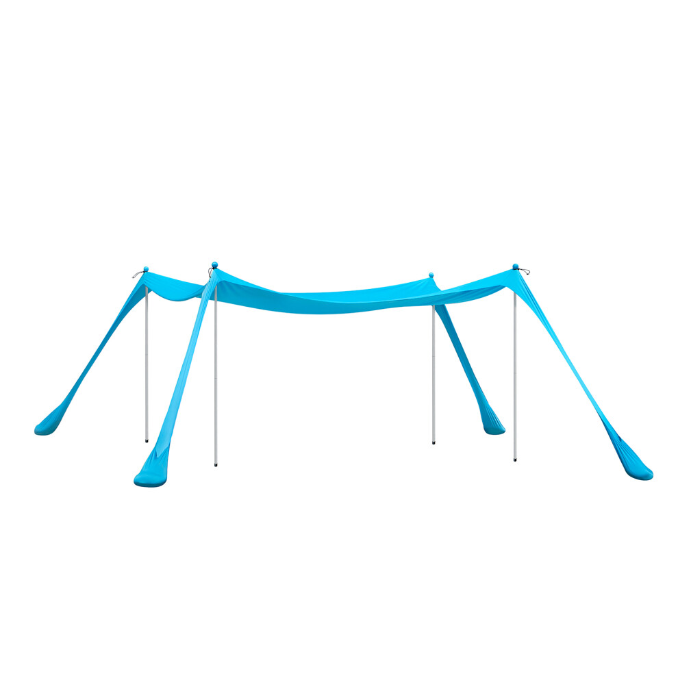SoBuy Beach Tent UPF30+ 400x400cm Light Blue