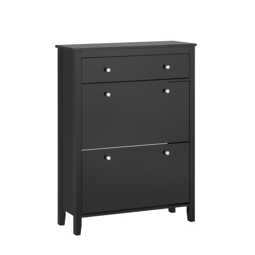 SoBuy Shoe Cabinet Storage Black 80x25x108cm