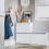 SoBuy Έπιπλο Παπουτσιών Λευκό 61x25x81 cm 2