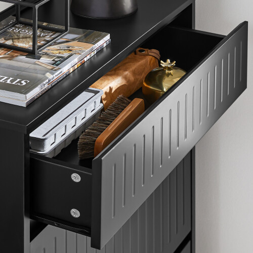 SoBuy Schoenenkast FSR165-SCH Zwart 2
