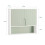 SoBuy Επίτοιχο Ντουλάπι Πράσινο 60x15x54cm 3 Ράφια 3