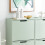 SoBuy Meuble Chaussures 4 Abattants Vert 4