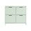 SoBuy Meuble Chaussures 4 Abattants Vert 13