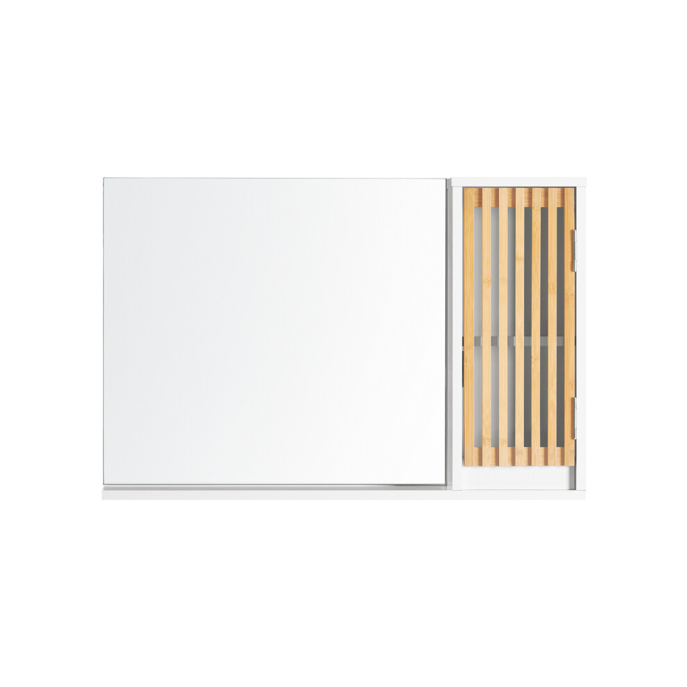 SoBuy Mirror Cabinet Wall Mounted White 60x40cm