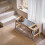 SoBuy Shoe Bench Wood Storage 110x37cm 10