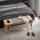 SoBuy Shoe Bench Wood Storage 110x37cm 12