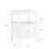 SoBuy White Bedside Table with Drawer, 45x35x60cm 3