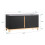 SoBuy Πάγκος Εισόδου Γκρι 90x34x46cm με 2 Ντουλάπια 2