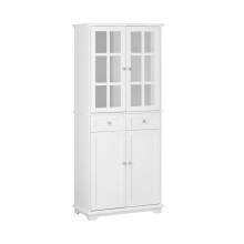 Dulap înalt SoBuy, 75x40x175cm, hevea, FSB76-W