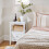 SoBuy White Bedside Table with Drawer, 45x35x60cm 9