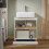 SoBuy Mobile Sottolavabo Bambù 2 Ante 60x33x60cm 7