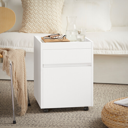 SoBuy File Cabinet Mobile White 40x40x54cm 1