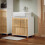 SoBuy Mobile Sottolavabo Bambù 2 Ante 60x33x60cm 2