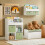 SoBuy Kids Bookcase Storage Shelf White 2