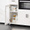 SoBuy Mobile per Microonde con Ante e Cassetto Bianco 4