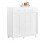 SoBuy κονσόλα FSB84-W λευκή με συρτάρες 80x40x85cm 16