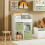 SoBuy Kids Bookcase Storage Shelf White 6