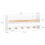 SoBuy Wall Shelf Kids Storage White 3