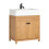 SoBuy Ντουλάπι Μπάνιου BZR98-N Φυσικό Ξύλο 60x35x60cm 7