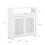 SoBuy Ντουλάπι Μπάνιου BZR119-W Λευκό 20x65x70cm 2
