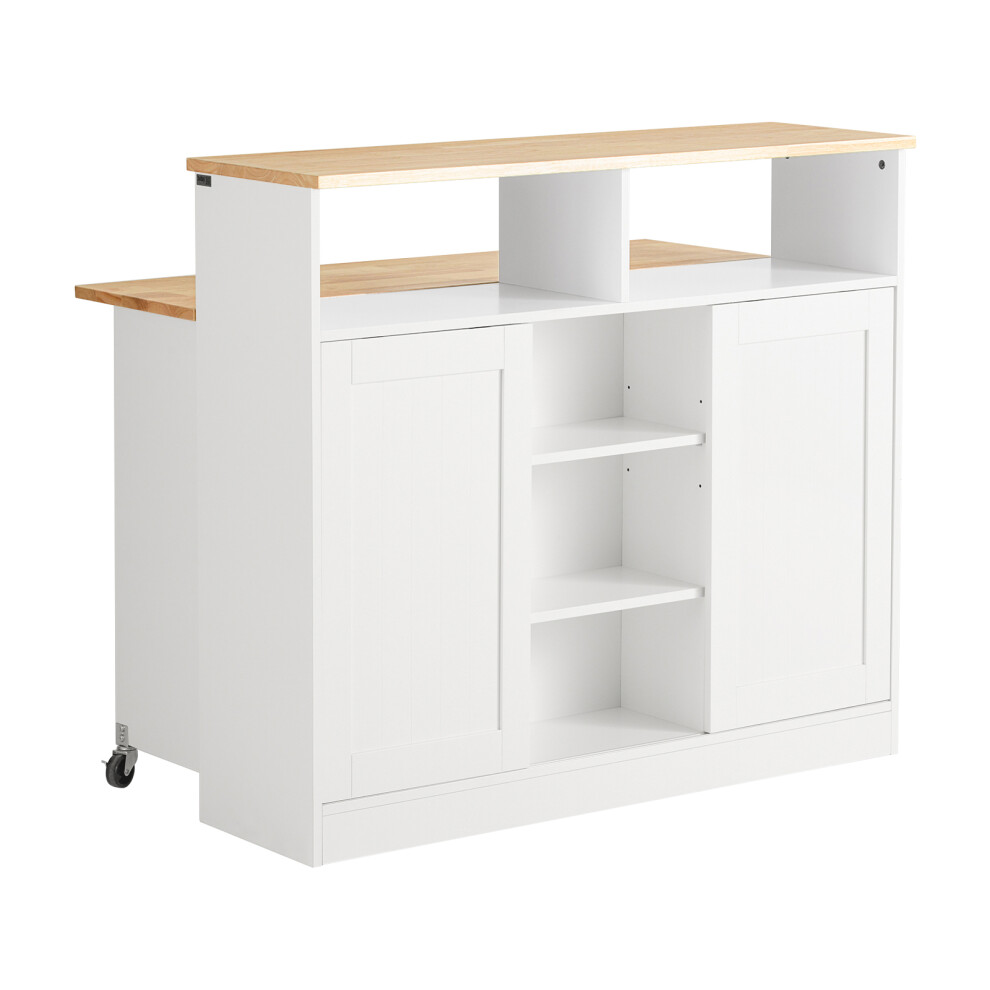 SoBuy Kitchen Island Foldable Worktop 110cm White