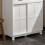 SoBuy κονσόλα FSB84-W λευκή με συρτάρες 80x40x85cm 5
