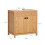 SoBuy Ντουλάπι Μπάνιου BZR98-N Φυσικό Ξύλο 60x35x60cm 2