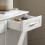 SoBuy κονσόλα FSB84-W λευκή με συρτάρες 80x40x85cm 6