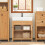 SoBuy Ντουλάπι Μπάνιου BZR98-N Φυσικό Ξύλο 60x35x60cm 6