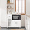 SoBuy Mobile per Microonde con Ante e Cassetto Bianco 11