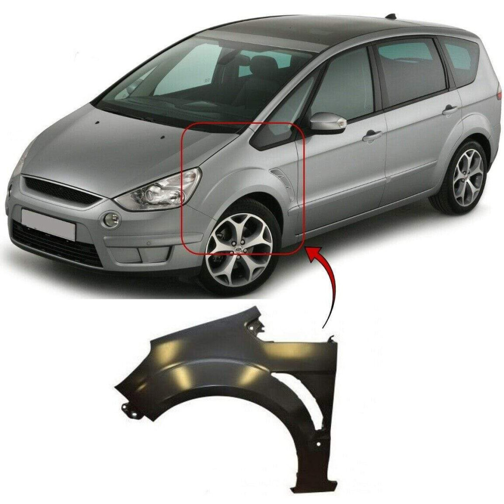 Front Wing Primed N/S Left Side Ford S-Max 2006-2011 Brand New High Quality 7426860419050