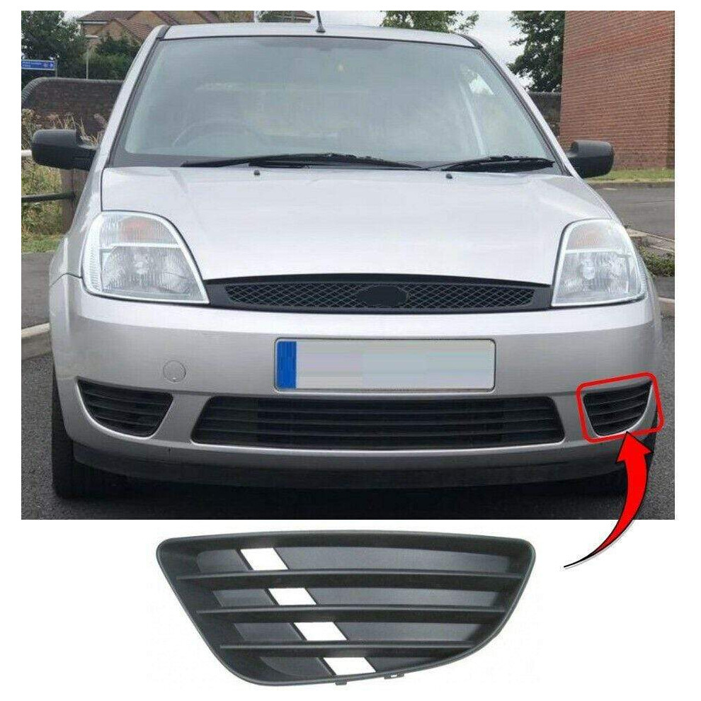 Front Bumper Fog Grille Without Lamp Hole Left Fits Ford Fiesta 2002-2006 New - Image 3