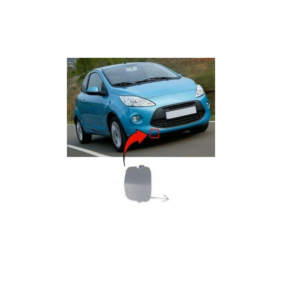 Front Bumper Towing Eye Cover Primed Ford Ka 2009-2016 New High Quality 7426938523917