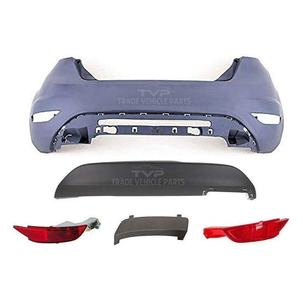 Rear Bumper Kit Complete Primed Without Pdc Hole Ford Fiesta Hatchback 2008-2017 7426938471454