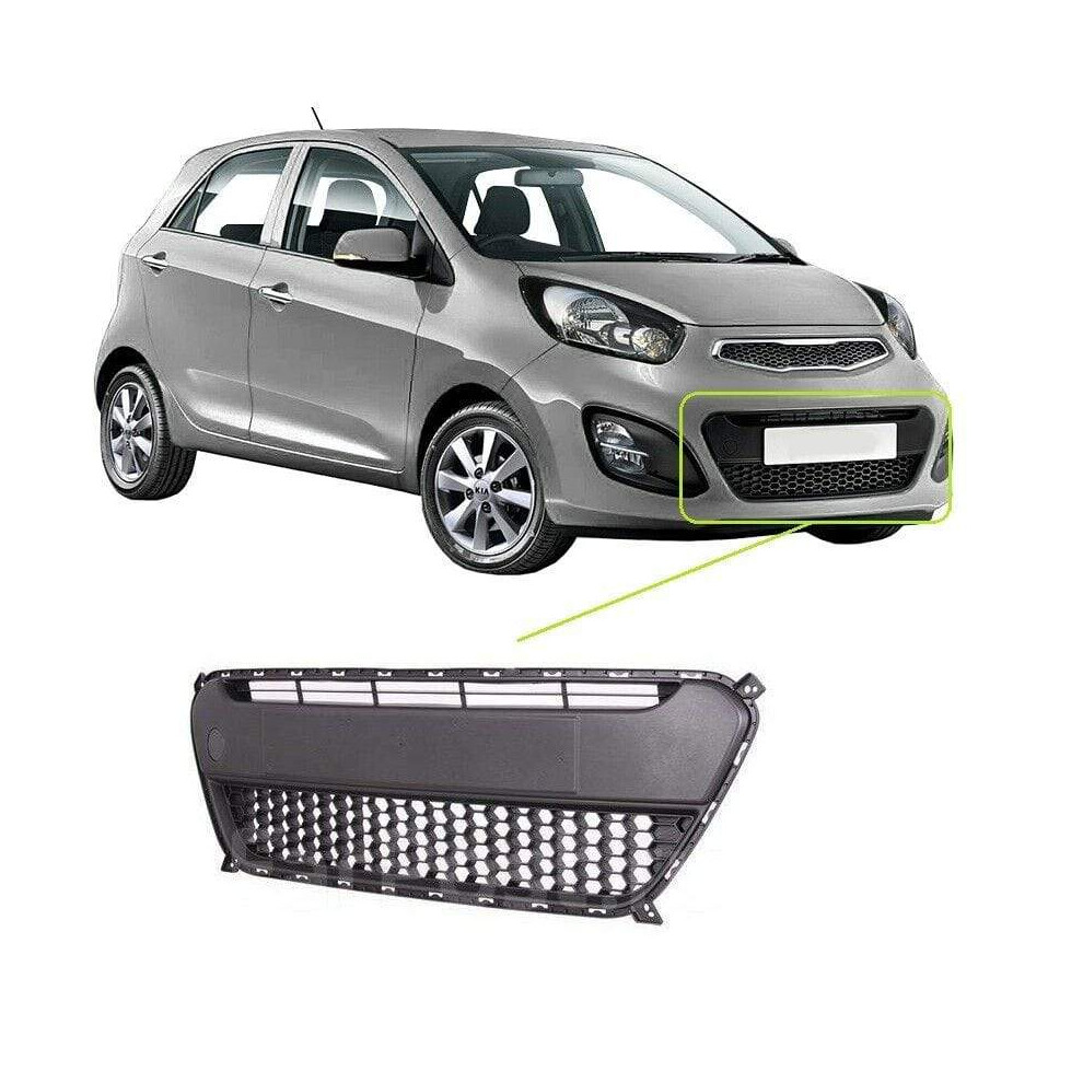 Fits Kia Picanto 2011-2015 Front Bumper Grille Fits 5 Door Models Only New - Image 2
