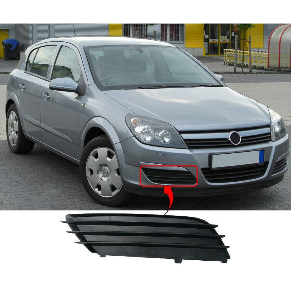 Front Bumper Fog Grille Without Hole O/S Right Vauxhall Astra H 2004-2007 New 7426860427697