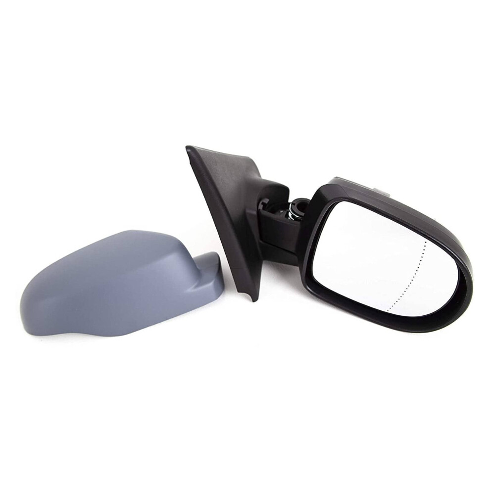 Door Wing Mirror E/H With Temp Sensor Primed Right O/S Renault Clio 2009-2012 7426860433292