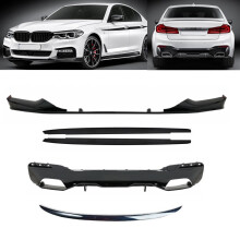 Fits BMW 5 G30 Body Kit Front Splitter Side Skirt Rear Diffuser Spoiler