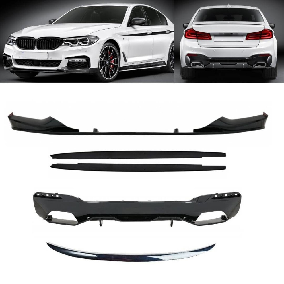 Front Splitter Skirt Rear Diffuser Spoiler Bmw 5 G30 M Performance Style Bodykit 7426938454204
