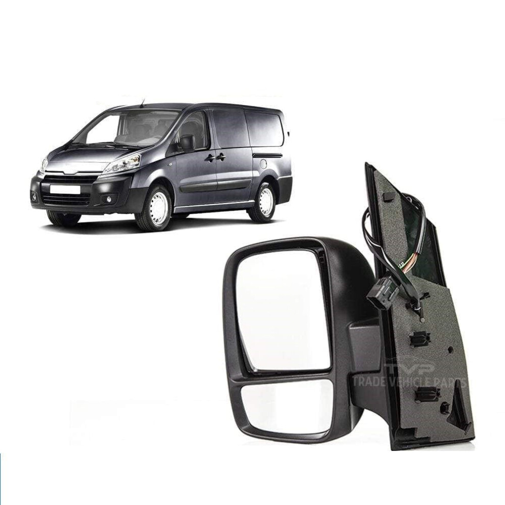 Door Wing Mirror Heated Electric Twin Ns Left Side Toyota Proace 2013-2016 Black 7426938478446
