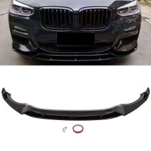 BMW X3 G01 X4 G02 2018-2021 Front Lip Splitter Spoiler M Performance Style Gloss Black