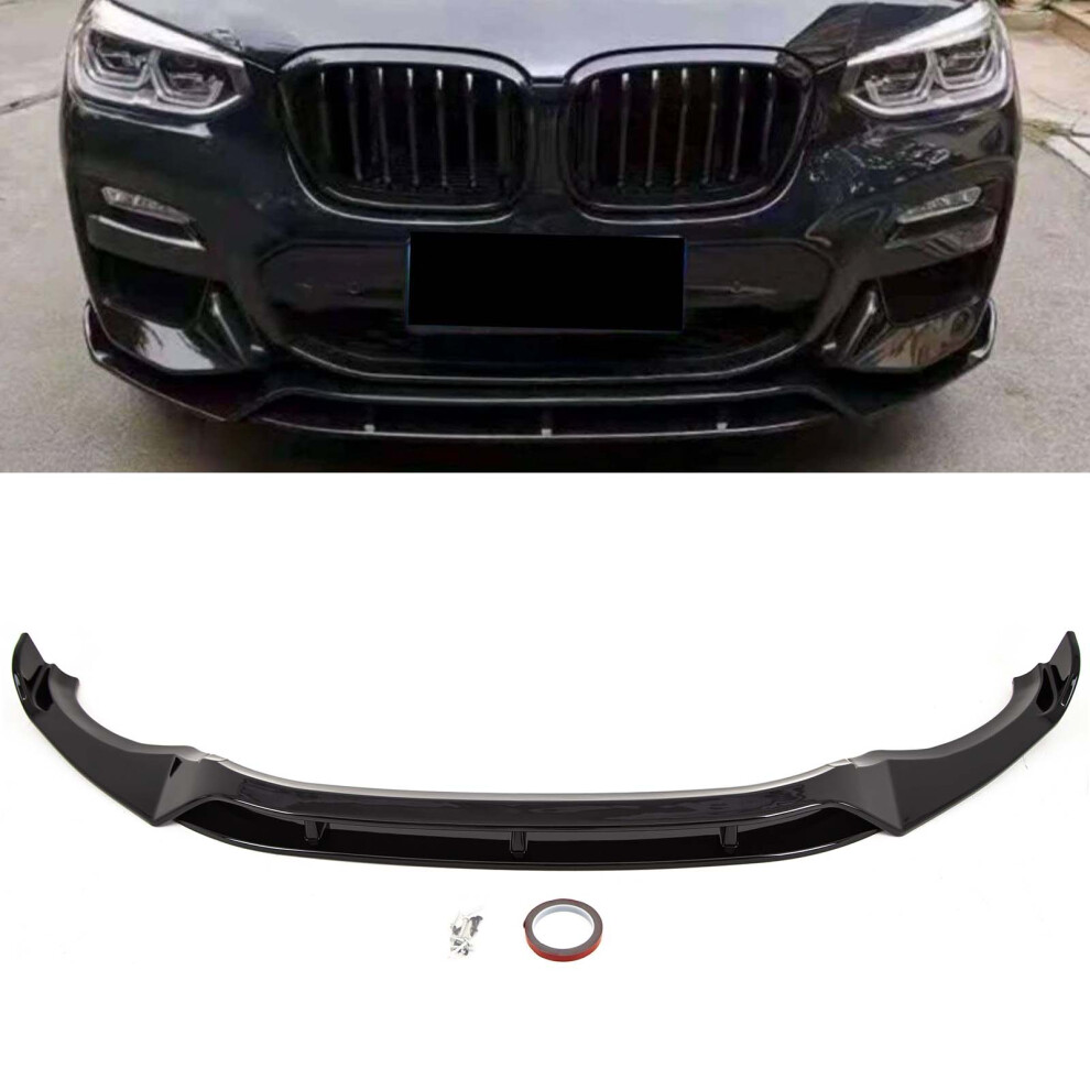Bmw X3 G01 X4 G02 2018-2021 Front Lip Splitter Spoiler M Performance Style Gloss Black 9145588457356