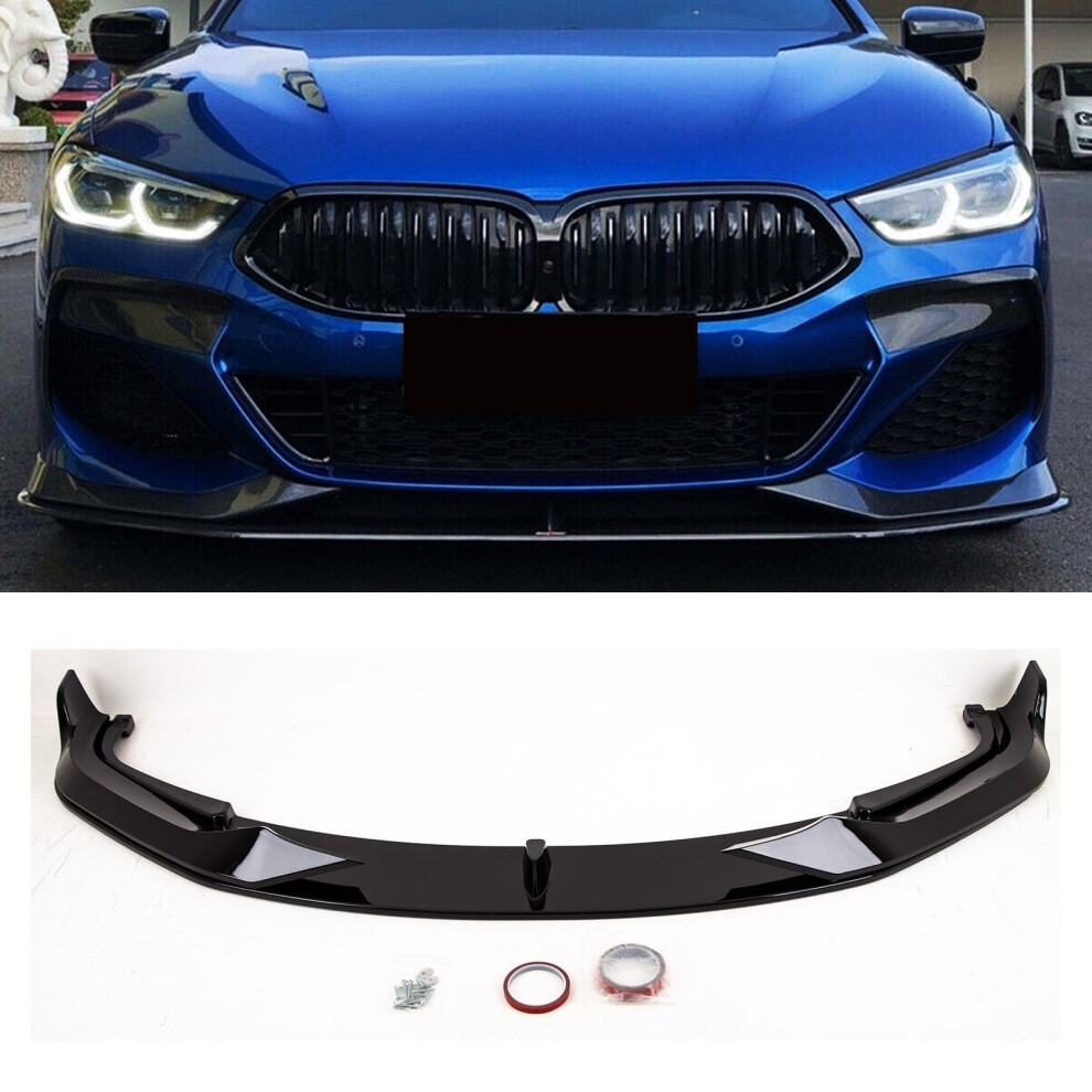 Front Lip Spoiler Ac Schnitzer Style Gloss Bmw 8 Series G14 G15 G16 Black 9145588451187