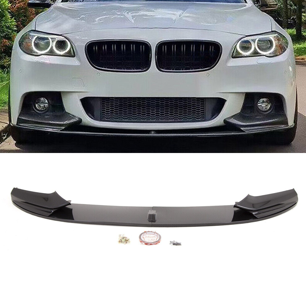 Front Lip Splitter Spoiler M Performance Style Carbon Look Bmw 5 Series F10 F11 9145588450043
