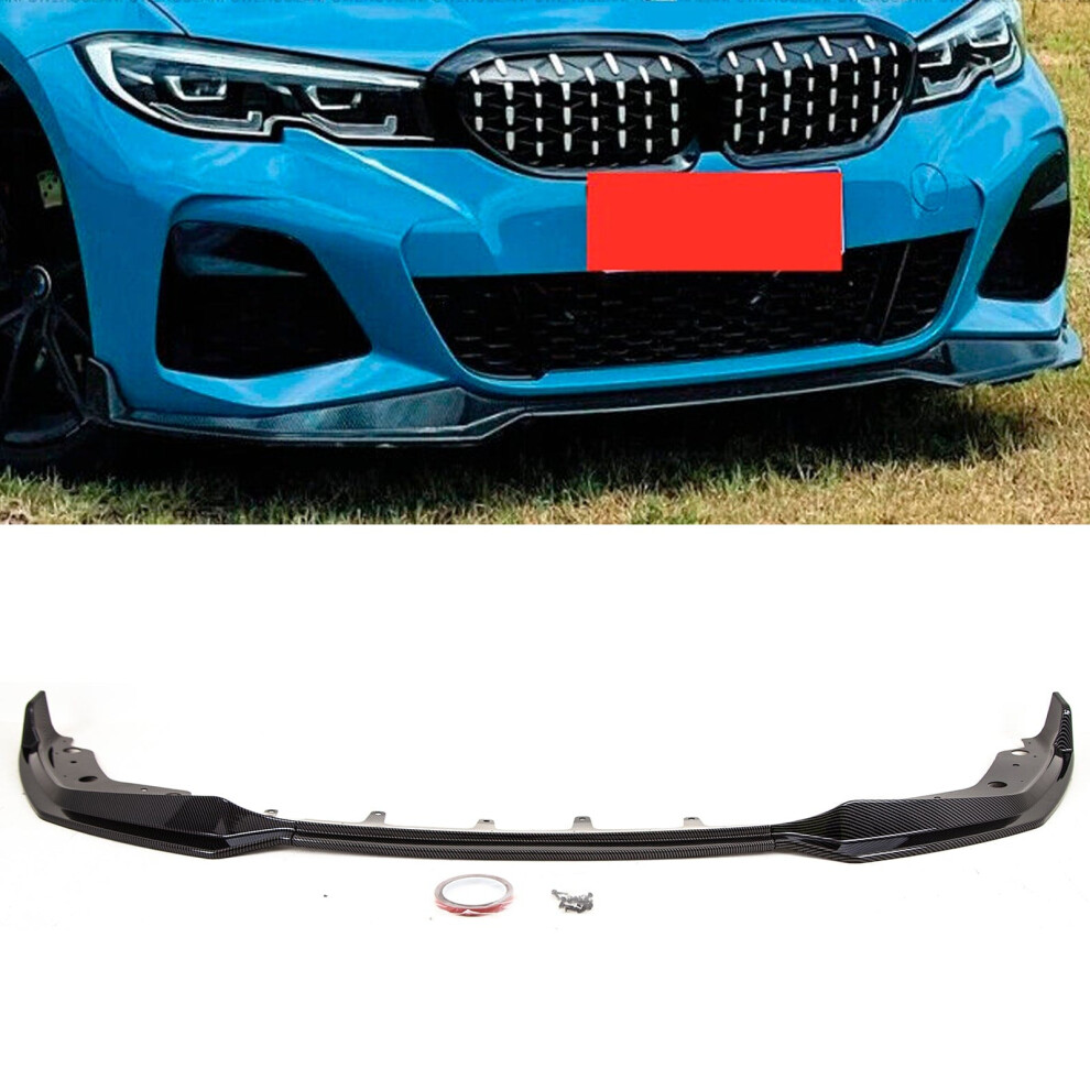 Front Lip Splitter Spoiler M Performance Style Carbon Look Bmw 3 Series G20 G21 9145588449986