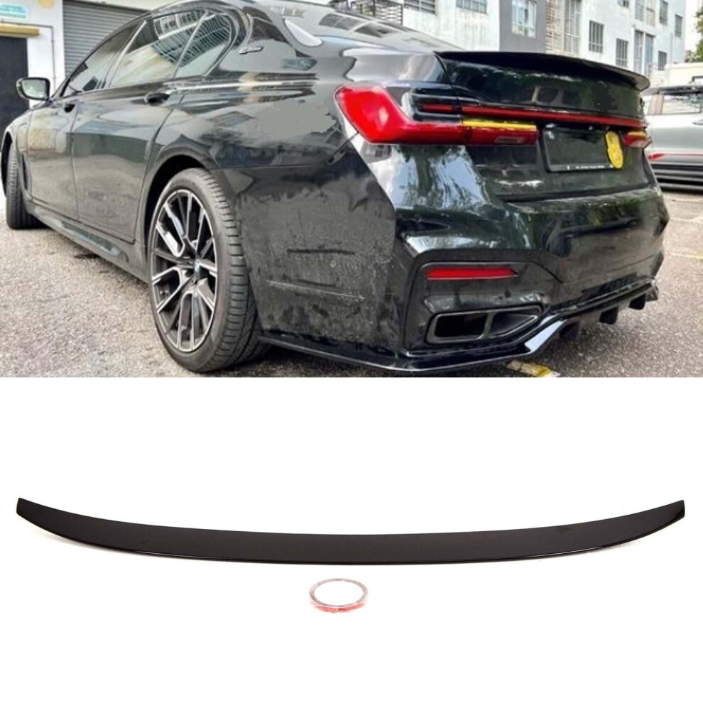 Rear Trunk Boot Lip Spoiler M Performance Style Gloss Bmw 7 Series G11 G12 Black 9145588450074