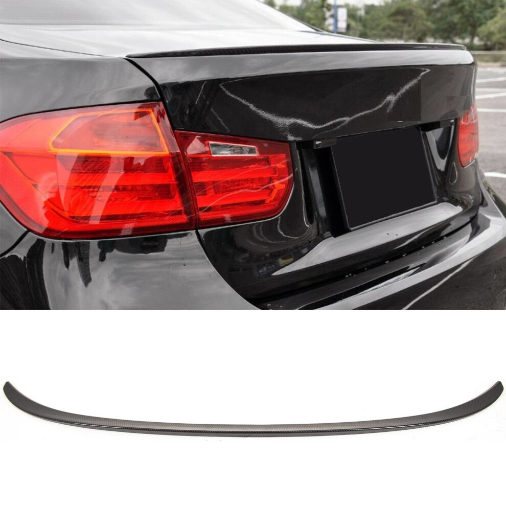 Rear Trunk Boot Lip Spoiler Carbon Look Bmw 3 Series F30 F80 M3 M Style 9145588457363