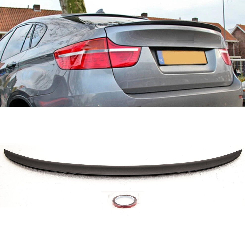Rear Trunk Boot Lip Spoiler M Performance A Style Gloss Bmw X6 E71 E72 X6m Black 9145588450111