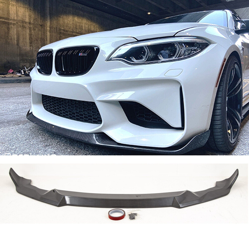 Front Lip Splitter Valance Spoiler Cs Style Carbon Look Bmw M2 F87 9145588448026