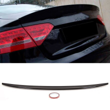 Rear Trunk Boot Lip Spoiler S5 Style Gloss Black Audi A5 8T 2009-2016